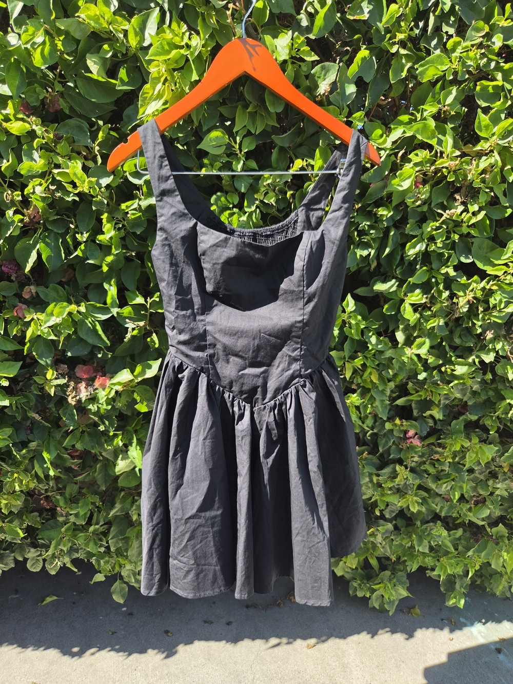 Princess Polly Martie Mini Dress Women's 2 Black Square Neck Pleated